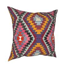 Turkish Kilim Throw Pillow Boho Bohemian Turkish Rug Cover Cushions for Sofa Navajo Pattern Ethnic Retro Tribal Decor Pillowcase 2024 - buy cheap