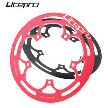 Litepro aluminum alloy folding bicycle chainwheel chain ring narrow wide single wheel plate 52/54T 130 BCD bike parts bike parts 2024 - buy cheap