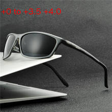 Aluminum Magnesium Square Bifocal Reading Glasses Grey Lens Fashion Men Presbyopia Glasses Outdoor Sunglasses UV400 NX 2024 - buy cheap