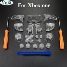 YuXi-accesorios para Xbox One, juego completo de reemplazo de botones de disparo de parachoques transparente, d-pad LB RB LT RT, herramienta T8 y T6 2024 - compra barato