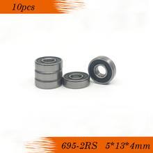 10pcs 695-2RS 5X13X4mm CGR15 steel rubber sealed miniature ball bearings 695RS  5*13*4 mm 2024 - buy cheap