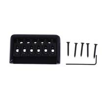 6 String Electric Guitar Bridge Hard Tail Top Load Fixed Hard Tail Parts Black 2024 - buy cheap