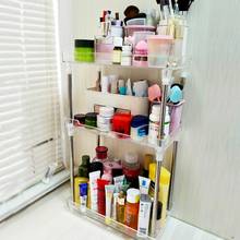 2/3 Layers Bathroom Organizer Makeup Storage Rack Plastic Bathroom Countertop Makeup Shelf Washroom Cosmetics Holders 2024 - buy cheap