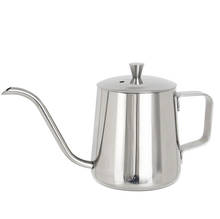 350ml de aço inoxidável bule gotejamento pote café bico longo chaleira copo cozinha casa ferramenta chá com tampa 2024 - compre barato