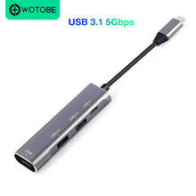 Hub do carregador de usb c pd multi tipo de porta c hub combinado para macbook a hdmi 4k ethernet, portas usb 3.0 2024 - compre barato