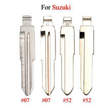 Kutery-Hoja de llave de coche plegable para Suzuki, para Isuzu #07 #52, KD, sin cortar, Flip, remoto, repuesto de llave en blanco 2024 - compra barato
