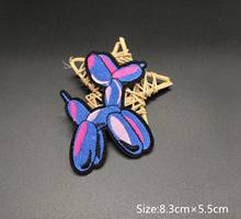 Cartoon Balloon Dog embroidery patches high quality embroidery with badge iron patch clothing DIY 2024 - buy cheap