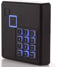 Wiegand-teclado de Control de acceso, lector RFID, resistente al agua, 125KHz, 13,56 Mhz, 26 26bit, Color negro 2024 - compra barato