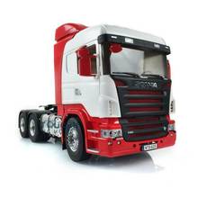 LESU-chasis de Metal de 6x6 RC, cabina pintada de Hércules para bricolaje, camión Tractor de Control remoto de Scania, modelo THZH0575-SMT3, 1/14 2024 - compra barato