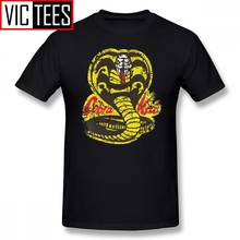 Mens Karate Kid T Shirts Cobra Kai T-Shirt Graphic Cute Tee Shirt Male Classic 100% Cotton Tshirt 2024 - buy cheap