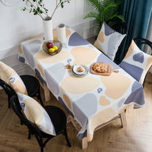 Printing Cobblestone Polyester TableCloth Household Dining Table Cover Computer Desk Cover Fridge Cover Waterproof Oilproof 2024 - buy cheap