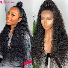 Lace Front Human Hair Wigs For Black Women Water Wave Curly Wig Brazilian Long 30 inch Water Wig Full HD T Part Wig 2024 - buy cheap