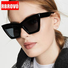 RBROVO 2021 Cateye Retro Sunglasses Women Luxury Brand Glasses Women/Men Cat Eye Eyeglasses Women Mirror Gafas De Sol Mujer 2024 - buy cheap