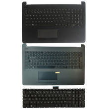 Teclado para laptop hp, teclado para computador portátil do reino unido, com capa superior, para hp 250 g6 255 g6 256 g6 2024 - compre barato