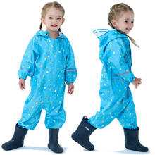 1-10 Years Old Children Raincoat Kids Boys Girls Waterproof Jumpsuit Hooded One-Piece Rompers Cartoon Baby Rainwear And Pants 2024 - buy cheap