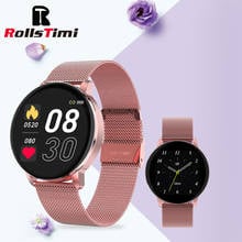 Rollstim-reloj inteligente deportivo para hombre y mujer, pulsera con Bluetooth, llamadas, rastreador de actividad meteorológica, Monitor de ritmo cardíaco 2024 - compra barato