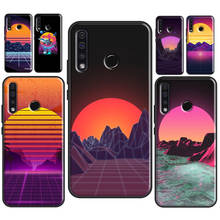 80S Vaporwave Retro Synthwave Sunset For Huawei Honor 50 10i 9 10 Lite 7X 8X 9X 10X Lite 8A 9A 8S 9S 4C 6C 7C 7A Pro Phone Case 2024 - buy cheap