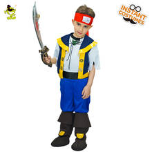 QLQ-Disfraz de pirata para niños, disfraz de pirata para Halloween, fiesta, temática de Navidad, novedad 2024 - compra barato