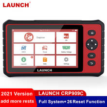 LAUNCH CRP909 OBD2 Scanner All System ABS Reset Auto Code Reader Automotive Car Diagnostic tool, key programming, latest version, bat battery service, oil lamp Reset Service 2024 - buy cheap