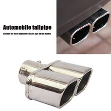 Car Dual Exhaust Tip 2.5 inch Inlet Bolt-on Square Slant Cut  Automobile Exhaust Systems Mufflers Exhaust Tailpipe Muffler Tip 2024 - buy cheap