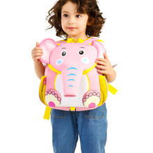 Mochilas escolares impermeáveis com desenho de elefante rosa, bolsa fofa 3d para meninas, bolsa para jardim de infância, mochila escolar para crianças 2024 - compre barato