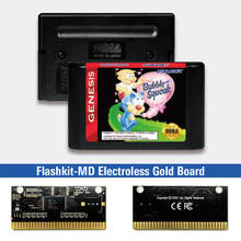 Жаркое из капусты и картофеля-USA метки Flashkit MD никелевое золото схема на основе печатной платы для Sega Genesis Megadrive игровая консоль 2024 - купить недорого