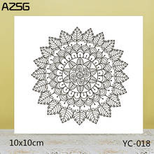 ZhuoAng-sellos transparentes de escudo de flores para álbum de recortes, manualidades decorativas de sellos de silicona, bricolaje, fabricación de tarjetas 2024 - compra barato