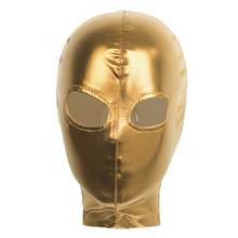 1 Unisex Cosplay Party Mask Halloween Carnival Role Play Masque Shiny Metallic Full Face Masks Hood Exotic Open Eyes Zipper Mask 2024 - buy cheap