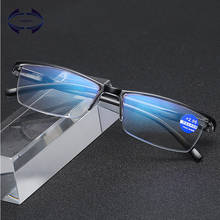 VCKA Anti-blue light Resin Reading Glasses Men Women Metal Half Frame Hyperopia Eyeglasses +1.0 1.52.02.5 3.0 3.5 4.0 Diopter 2024 - buy cheap