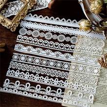 Ypp artesanato para decoração de festa, doilies/copos de papel de renda branca, suprimentos, decoração de festa de casamento, artesanato de papel de álbum 2024 - compre barato