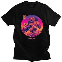 Camiseta de moda Jotaro Kujo para hombre, camiseta de Manga corta de la gran ola de algodón, camiseta de Manga Anime, camiseta de JoJo Bizarre Adventure 2024 - compra barato