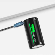 Batería recargable Micro USB tipo D, pila Lipo LR20 de gran capacidad, 1,5 V, 9000mWh, 1 unids/lote 2024 - compra barato