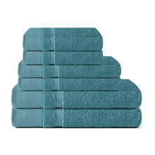 Комплект полотенец ELKA из 100% хлопка, высококачественное банное полотенце, полотенце для лица, полотенце для рук, мягкое банное полотенце для лица, набор полотенец для ванной комнаты, серый, 6 шт. 2024 - купить недорого