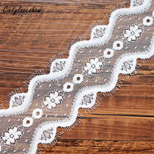 3 Meters 6.5cm Wide Eyelash Elastic Lace Trim Sewing Lace Fabric Underwear Clothing Lingerie Lace Material Handmade Crafts White 2024 - buy cheap