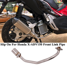 Buy Slip On For Honda X Adv 150 X Adv150 Motorcycle Exhaust Escape Modified Stainless Front Middle Link Pipe 51mm Without Muffler In The Online Store The Runner Motorcycle Store At A Price