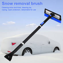 Cepillo telescópico para quitar la nieve del parabrisas del coche, herramienta de limpieza retráctil de vidrio desmontable, para invierno 2024 - compra barato