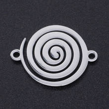 5pcs/lot 100% Stainless Steel     Swirl Charms Wholesale Never Tarnish Top Quality Bracelets Pendants 2024 - buy cheap