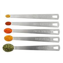 5pcs/set Stainless Steel Mini Measuring Spoon Durable Home Sauce Cutlery Accessories Kitchen Baking Tool 2024 - buy cheap