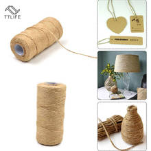 TTLIFE 100m Craft Decor Wrapping Cords Thread Hemp Rope DIY Scrapbooking Twine Burlap String Florists Woven Ropes Natural Jute 2024 - buy cheap