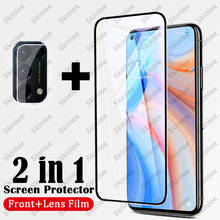 Skinlee Screen Protector Film For OPPO Reno 5 Pro Full Tempered Glass Screen Glass 2 in 1 For OPPO Reno5 Lens Protector Film 2024 - buy cheap