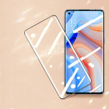 Para oppo reno 4 3 pro 5g vidro temperado 3d cobertura completa protetor de tela para oppo encontrar x2 neo x reno4 pro vidro protetor 2024 - compre barato