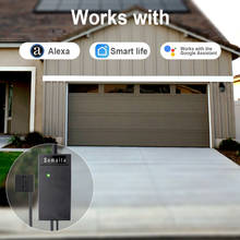 1 pçs tuya vida inteligente anti-roubo abridor de sensor de porta da garagem controlador interruptor wi-fi suporte amazon alexa google casa inteligente app 2024 - compre barato