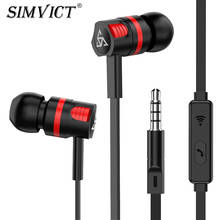 SIMVICT T2 Original Earphones Running Wired Earphone Genuine Earbuds with Mic For Phone Computer PC 2024 - buy cheap