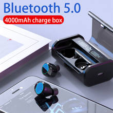 CUFOK Bluetooth наушники TWS True Беспроводные наушники с 4000 мАч зарядный чехол с сенсорным управлением водонепроницаемая Спортивная гарнитура с микрофоном 2024 - купить недорого