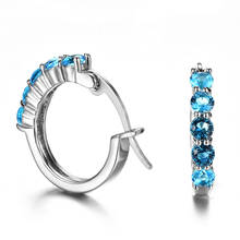 Jellystory trendy 925 sterling silver earrings for women emerald ruby gemstone opal earrings for wedding party gifts wholesale 2024 - buy cheap