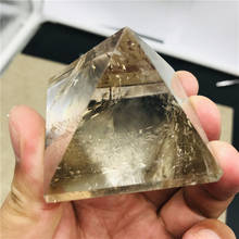 Natural Transparent Quartz Crystal Pyramid Clear Reiki Healing FengShui 2024 - buy cheap