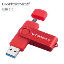WANSENDA USB 3.0 USB Flash Drive 128GB OTG Pen Drive for Android Mobile/PC 16GB 32GB 64GB Pendrive 256GB Micro USB Memory Stick 2024 - buy cheap