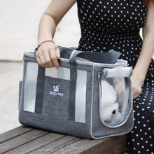 Переносная сумка для кошек, Воздухопроницаемый Рюкзак-слинг большой вместимости для путешествий с щенками и собаками 2024 - купить недорого