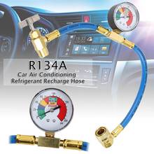 R134A Car Air Conditioning Refrigerant Recharge Measuring Hose 600PSI Recharge Measuring Hose Gas Gauge Car Accessories 2024 - buy cheap