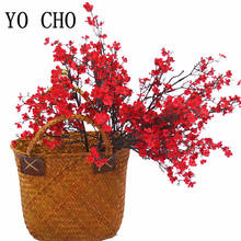 YO CHO artificial flower cherry blossom DIY wedding fake flower home bouquet artificial flower 50CM cherry blossom branches 2024 - buy cheap